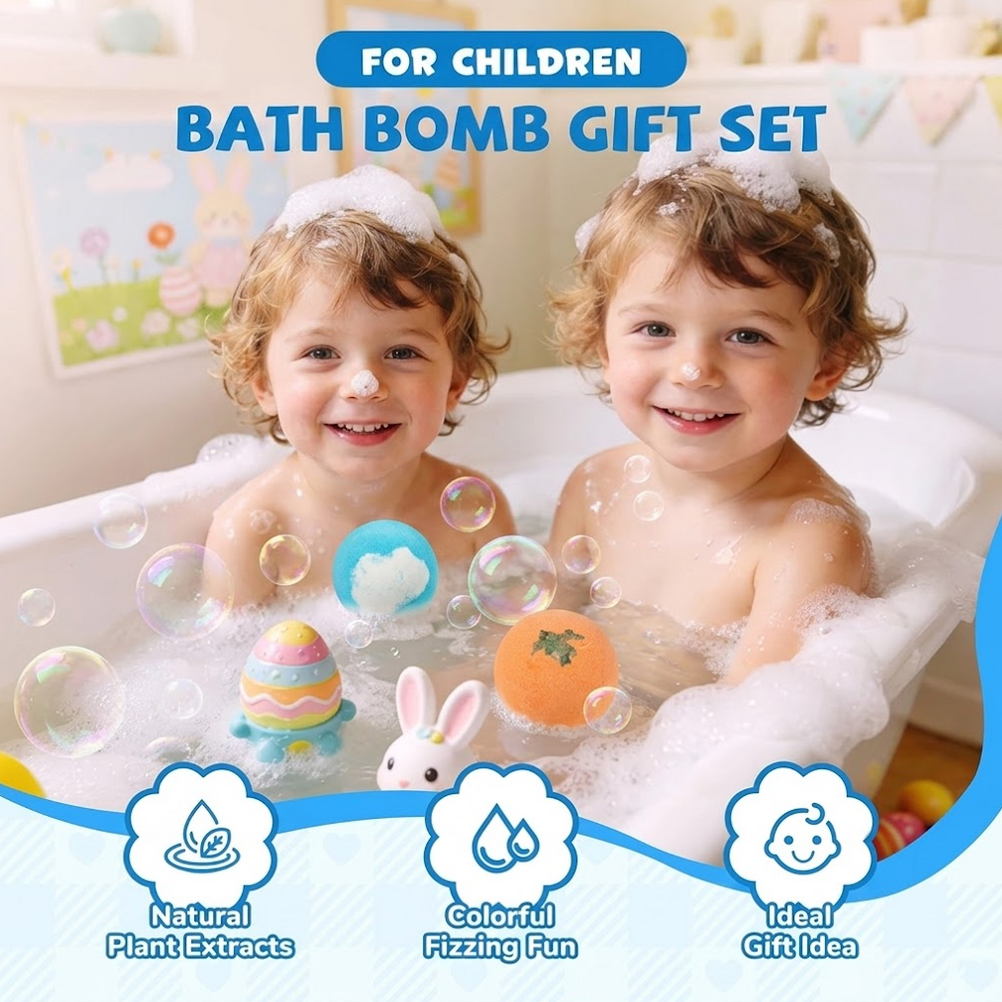 12-Piece Bath Bomb Gift Set for Kids