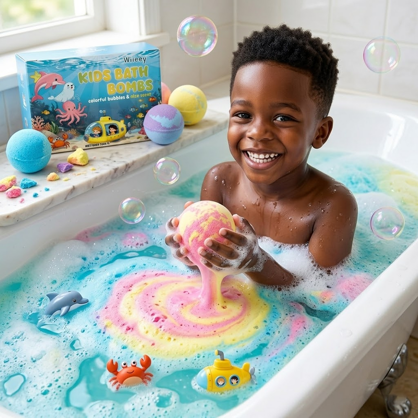 12-Piece Bath Bomb Gift Set for Kids
