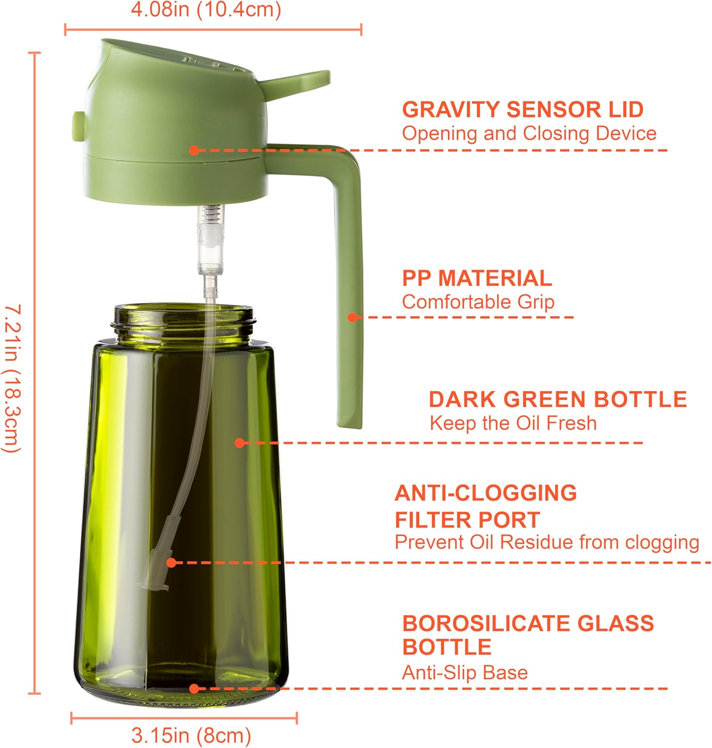 Oil Dispenser 2-in-1, Oil Spray