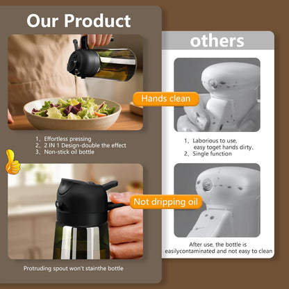 Oil Dispenser 2-in-1, Oil Spray