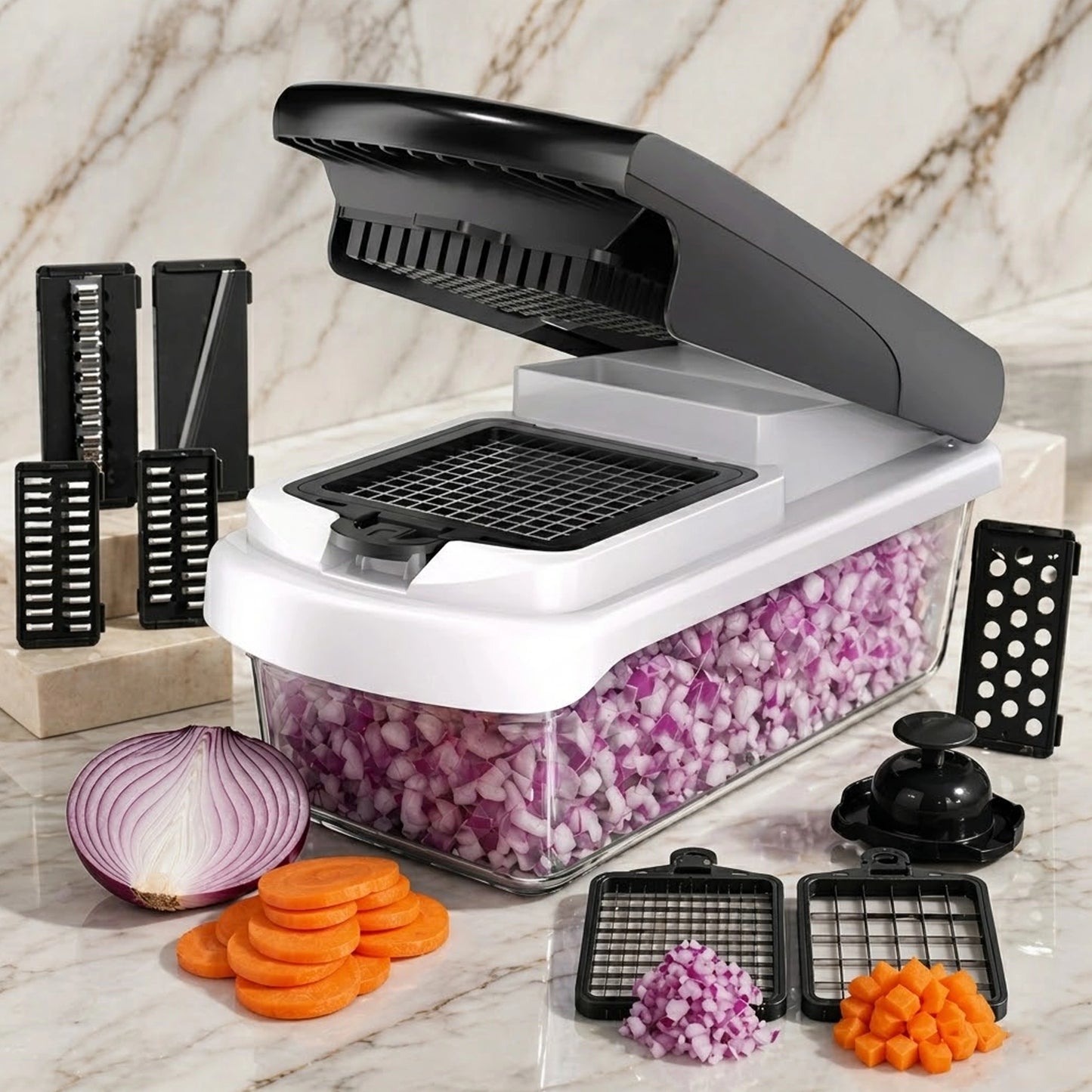 Chop Veggies in 3 Seconds — No Tears, No Mess